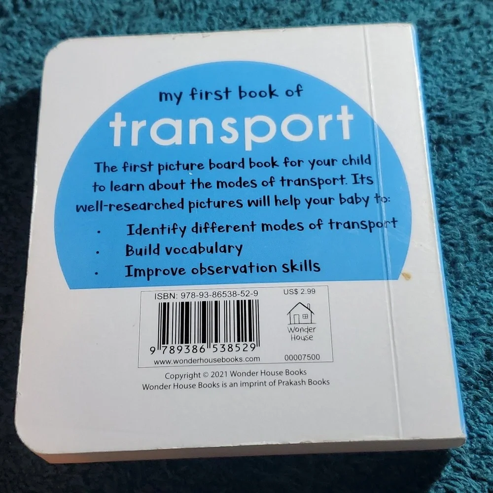 My first book of transport book